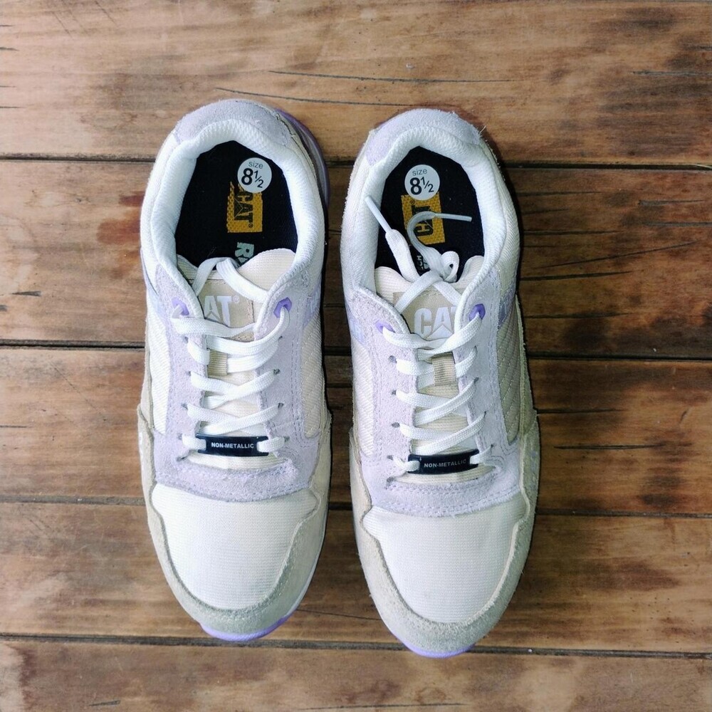 CAT Women's Tan and Purple Trainers